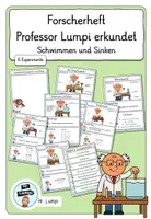 Vorschau - Unterrichtsreihen - Forscherheft Schwimmen und Sinken - Deckblatt