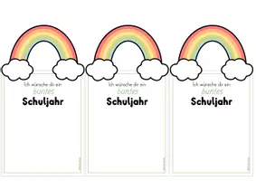 Vorschau - Mal- und Bastelvorlagen - Bunter Schulstart - Willkommengruß neues Schuljahr - Seite 2