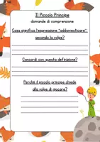 anteprima - Esercizi - Schede didattiche Il Piccolo Principe - Pagina 3