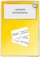 Vorschau - Spiele - Lesekette / Bewegungspause "Sommerferien" - Deckblatt