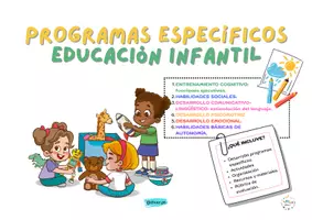 Vista previa - Refuerzo / NEE / Materiales de apoyo - PROGRAMAS ESPECÍFICOS PT EDUCACIÓN INFANTIL - Portada