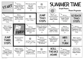 Vorschau - Spiele - PRESENT MIX 🎲 Sommer - Würfelspiel | Simple Present & Present Progressive (Summer Time) - Seite 3
