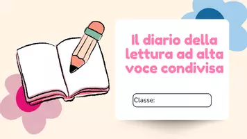 anteprima - Programmi scolastici / Materiali per docenti - Diario lettura ad alta voce condivisa - Pagina di copertina