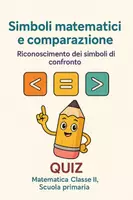 anteprima - Quiz - Riconoscimento dei simboli di confronto - Pagina di copertina