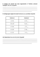 anteprima - Compiti in classe/Test - Teoria dei numeri: Minimo comune multiplo - Pagina 3