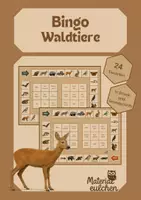 Vorschau - Stationenlernen - Waldtiere Bingo in Druck- und Grundschrift - Deckblatt