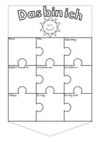 Vorschau - Arbeitsblätter - Das bin ich - Puzzle - Seite 1
