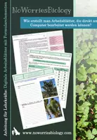 Vorschau - Interaktives Material - Anleitung - Digitale Arbeitsblätter mit Formularelementen - Deckblatt