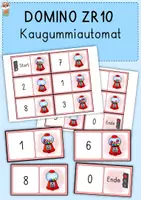 Vorschau - Spiele - Domino Kaugummiautomat, ZR10, Vorschule, Anfangsunterricht - Deckblatt