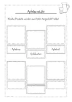 Vorschau - Arbeitsblätter - Apfel Produkte kostenlos - Seite 2