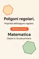 anteprima - Presentazioni / Lavagne - Proprietà dell'esagono regolare - Pagina di copertina