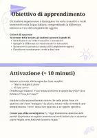 anteprima - Piani di lezione - Classificazione dei verbi: verbi transitivi e intransitivi - Pagina 1