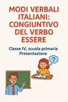 anteprima - Presentazioni / Lavagne - Modi verbali italiani: congiuntivo del verbo 'Essere' - Pagina di copertina