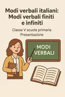 anteprima - Presentazioni / Lavagne - Modi Verbali Italiani: Modi verbali finiti e infiniti - Pagina di copertina