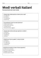 anteprima - Compiti in classe/Test - Quiz:riconoscimento dei modi verbali - Pagina 2
