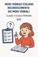 anteprima - Compiti in classe/Test - Quiz:riconoscimento dei modi verbali - Pagina di copertina