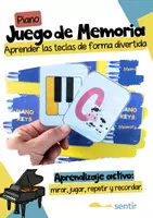 Vista previa - Juegos / Gamificación - Juego de Memoria - Teclas del Piano – Geografía del teclado - Portada