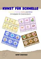 Vorschau - Bildkarten - Kunst für Schnelle - Jahreszeiten-Spezial - Deckblatt