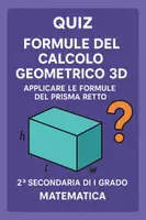 anteprima - Quiz - Calcolo del Volume dei Prismi Retti - Pagina di copertina