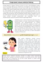 Vorschau - Arbeitsblätter - Energie sparen zuhause: praktische Anleitung - Seite 1