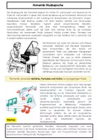 Vorschau - Arbeitsblätter - Romantik Musikepoche: Komponisten & Instrumente - Seite 1