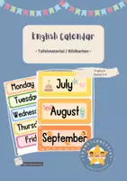 Vorschau - Präsentationen/Tafelbilder - English Calendar/ Englisch Kalender (Tafelmaterial) - Deckblatt