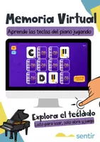 Vista previa - Juegos / Gamificación - Juego Virtual de Memoria de Teclas del Piano | Iniciantes - Portada
