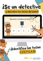 Vista previa - Juegos / Gamificación - Detective del Piano – Juego para Aprender las Teclas Do–Si - Portada