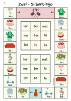 Vorschau - Spiele - 1. Klasse - Zwei-Silbenbingo - Spiel für Zwei - Seite 3