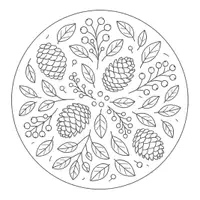 Vorschau - Mal- und Bastelvorlagen - Mandala Herbst Ausmalbilder (50 Malvorlagen) inkl. Stundenentwurf (PDF) - Seite 2