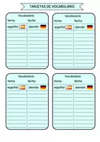 Vorschau - Merkblätter - Método - tarjetas de vocabulario - Seite 1