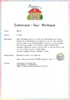 Vorschau - Spiele - Eichhörnchen - Quiz: Würfelspiel – Wiederholung & Festigung im Sachunterricht (Grundschule) - Seite 1