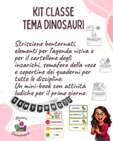 anteprima - Materiale di supporto/inclusione - Kit Dinosauri Accoglienza Terza - Pagina di copertina