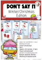 Vorschau - Spiele - Don't Say It Winter Christmas Englisch Speaking Sek I - Deckblatt