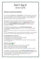 Vorschau - Spiele - Don't Say It School Words Englisch Sek I - Seite 1