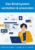 Vorschau - Arbeitsblätter - Das Binärsystem als Grundlage der digitalen Datenverarbeitung - Deckblatt