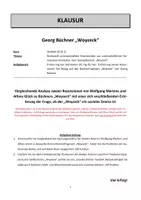 Vorschau - Unterrichtsreihen - Woyzeck - Klausur: Erörterung zu "Woyzeck - ein soziales Drama?" - Seite 1