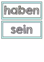 Vorschau - Poster - Konjugation der Hilfsverben. Poster - Seite 1