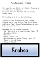 Vorschau - Mal- und Bastelvorlagen - Zeichnen Projekt Krebse, Unterwasserwelt - Seite 1