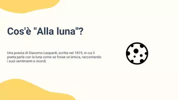 anteprima - Presentazioni / Lavagne - Alla luna: Analisi e sentimenti nella poesia di Leopardi - Pagina 2