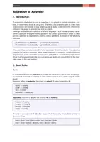 Vorschau - Arbeitsblätter - Adjective or Adverb? Rules and Exercises - Seite 1