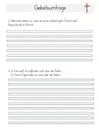 Vorschau - Arbeitsblätter - Umfrage zum Thema Beten - Standortbestimmung (3-4 Kl.) - Seite 3
