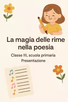 anteprima - Presentazioni / Lavagne - La magia delle rime nella poesia - Pagina di copertina