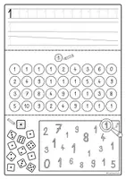 Vorschau - Arbeitsblätter - Zahlen 0 bis 10, Zahlen schreiben, nachspuren, Zahlen Maze - Seite 2