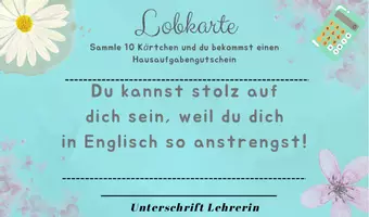 Vorschau - Anderer Materialtyp - Lobkarten/ Tokensystem + Hausaufgabengutscheine - Seite 1