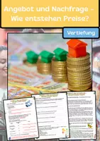 Vorschau - Arbeitsblätter - Angebot und Nachfrage – Wie entstehen Preise #rabattraketenzusalevester25 - Deckblatt