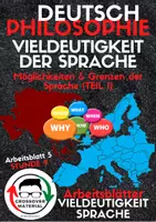Vorschau - Arbeitsblätter - Möglichkeiten & Grenzen der Sprache (VD Sprache AB 5) - Deckblatt