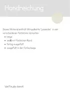 Vorschau - Mal- und Bastelvorlagen - Wimpelkette: Leseecke - Seite 1