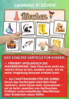 Vorschau - Arbeitsblätter - Sinne erkunden – Zuordnungsspiel Hören, Sehen, Fühlen, Schmecken, Riechen für Kinder - Seite 3