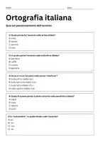 anteprima - Compiti in classe/Test - Ortografia italiana: quiz sul posizionamento dell'accento - Pagina 2